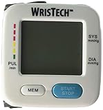 North American Health & Wellness Color Changing Wrist Blood Pressure Monitor with Green, Yellow, Red Coded Readings on 2” LCD Screen and Irregular Heartbeat Indicator, One Size Fits All