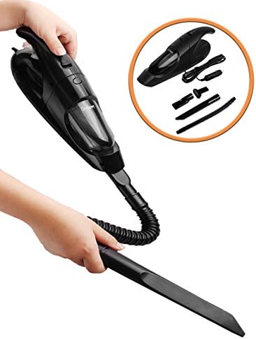 Onshowy Car Vacuum Cleaner, Black12V,80W 3 in 1 Multifunctional Cyclonic Dry Auto Vacuum Cleaner Handheld Vacuum Cleaner Dust Buster Hand Vacuum with 13.2-Foot (4M) Power cord …