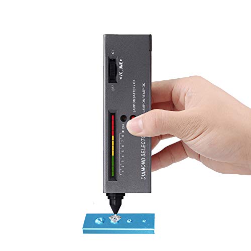 Tanice Diamond Tester Portable Diamond Selector II Tester with Carrying Case and 9V Battery for Diamond, Gems, Crystal, Agate, Jade