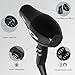 1875w Negative Ions Salon Hair Blow Dryer, Professional Ceramic Infrared Hair Dryer, Low Noise Lightweight AC Motor, Styling Tool with Concentrator and Diffuser for Fast Drying, ETL Certified, Black