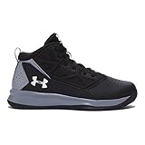 Under Armour Boy's Under Armour Boys' Jet Mid Basketball Shoes - Grade School Shoe, black/White, 3 Medium US Toddler