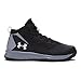 Under Armour Boys' Pre-School Jet Mid Basketball Shoes, Black/Steel,1 Medium US Little Kid