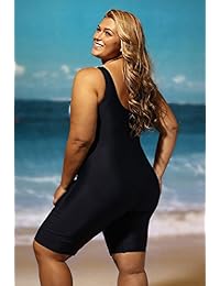 GLUDEAR Traje de baño de una sola pieza para dama con estampado de talla grande, tallas M-4XL