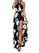 ZESICA Women/'s Halter Neck Floral Print Backless Split Beach Party Maxi Dress,Dark Blue,Large