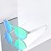 JIM HALO Rimless Polarized Sunglasses for Women Men Round One Piece Mirror Lens (Transparent Frame/Polarized Mirror Green Lens)