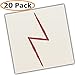 Lightning Bolt Scar Temporary Tattoos - 20 Count - Great for Wizard Theme Party Favors, Handouts, Childrens Gift and more!!!