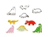 OKUBOX AB01 4pcs Stainless Steel Jurassic Park Dinosaur Cookie Cutter Mold Cake Fondant Biscuit Baking Tool Set