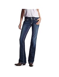 ARIAT Bootcutjean de tiro medio real para dama