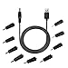 Onite DC Plugs Male 4.0x1.7mm, 4.0x1.35mm, 3.5x1.35mm, 3.5mm Mono, 3.0x1.1mm, 2.5x0.7mm, 2.5mm Mono, 2.35x0.7mm, 2.0x0.6mm Adapters for Electronics Devices Tablets, USB to DC 5.5x2.1mm Cord (DC9+1)