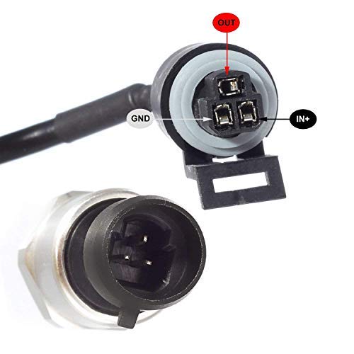 FASTROHY 0.5-4.5V 60 Psi Universal Pressure Transducer Sender/Sensor Solenoid for Oil Fuel Diesel Gas Air Water,Gauge Pressure 1/8"NPT Thread Stainless Steel - Thumbnail 6