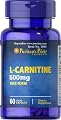 Puritan's Pride 2 Pack of L-Carnitine 500 mg Carnitine 500 mg-60 Caplets