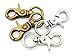 CRAFTMEMORE Metal Swivel Trigger Lobster Clasp Purse Landyard Snap Hooks with 5/8