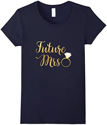 Women's Future Mrs Graphic T-Shirt Large Navy