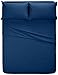 Amazon Brand – Pinzon Signature Cotton Heavyweight Velvet Flannel Sheet Set - California King, Smoky Blue