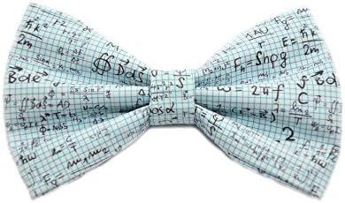 Math Equation Bow Tie with Adjustable Strap Adult Kid and Toddler Sizes Available