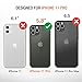 Trianium Clarium Series Designed for Apple iPhone 11 Pro (2019 5.8 Inch) TPU Cushion Clear Frame iPhone 11 Pro Case Protection and Hybrid Rigid Backing Cover - Clear