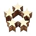 300 Pieces Wooden Stars Shape Unfinished Wood Stars Pieces Blank Wooden Cutouts Ornaments for Craft and Christmas Decoration(1 Inch)