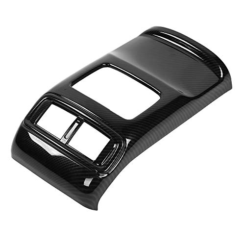 Carbon Fiber Style Rear Air Conditioning Vent Outlet Frame Cover Trim Carbon Fiber Central Decoration for Honda CRV 2017