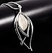 Nataliya Long Pendant Necklace (Opal Angle Eye Pendant)