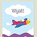 Trains Planes and Trucks Personalized Wall Decal Growth Chart By Olive Kids