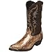 Laredo Mens Monty Print Pointed Toe Pull On Casual Boots Mid Calf - Brown