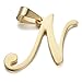 Besteel Womens Mother and Daughter Stainless Steel Name Initial Letter Pandant Necklace Letter N