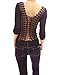 PattyBoutik Women's Lace Up Back Long Sleeve Blouse Top