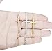 Jstyle 3 Pcs a Set Stainless Steel Sideways Cross Necklace for Women Pendant Chain 16, 20 Inch