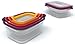 Joseph Joseph Nest Storage Plastic Food Storage Containers Set with Lids Airtight Microwave Safe, 16-Piece