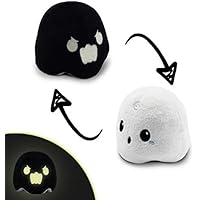 The Original Reversible Ghost Plushie | TeeTurtle’s Patented Design | Show your mood without saying a word! , White…