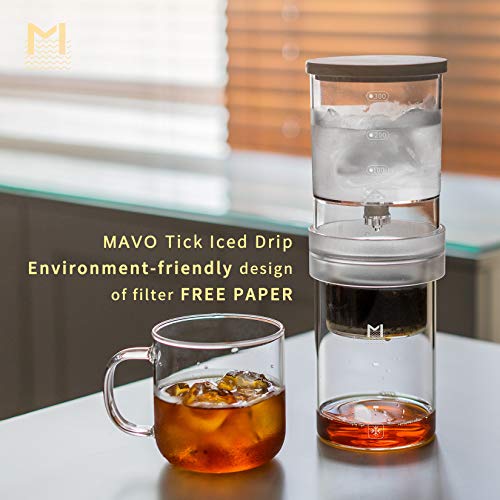 MAVO Cold Brew Coffee Maker, Ice Drip Coffee Maker No Filter Paper