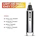Nose Hair Trimmer - Professiona Facial Ear Nose Hair Clippers 4 in 1 Rechargeable Mute Motor Ear and Nose Hair Trimmer Waterproof Durable Painless, Double-Edge Stainless Steel Blades for Men