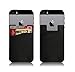 CardBuddy Stick On Card Holder Wallet, Credit Card Phone Wallet Case for Any iPhone or Android (Black)