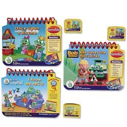 LeapFrog: My First LeapPad Learning System 3-Book Set with I Know My ABCs, Once Upon a Rhyme and Bob the Builder Saves the Porcupines