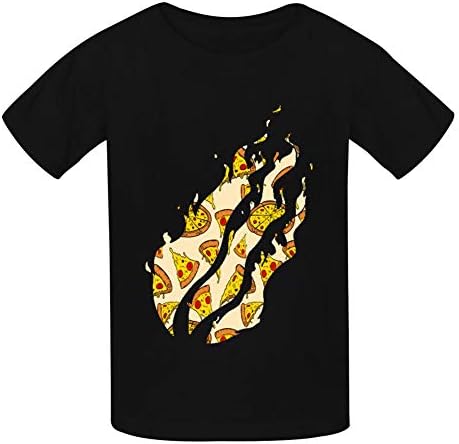 TIFOUTY Youth Pizza Preston Fire Nation Playz Gamer Flame 3D Print Crew Neck Short Sleeve T-Shirts Casual Soft Tee