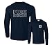 Fire Rescue Maltese Cross Firefighter Badge Front & Back Long Sleeve T-Shirt