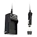 Kastar Battery Charger with Car Adapter for Canon NB-2L NB-2LH BP-2L12 BP-2L14 CB-2LT CB-2LW