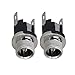 BQLZR 5.5mm X 2.1mm DC Power Plug Supply Adapter Metal Jack Socket Single Pole Switch Pack of 10