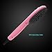 HIRALIY Hair Straightener Brush with Professional PTC Ceramic Heating and LCD Display(Pink)