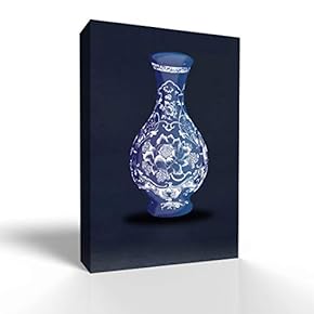 Blue and White Porcelain China Vase Painting Wall...