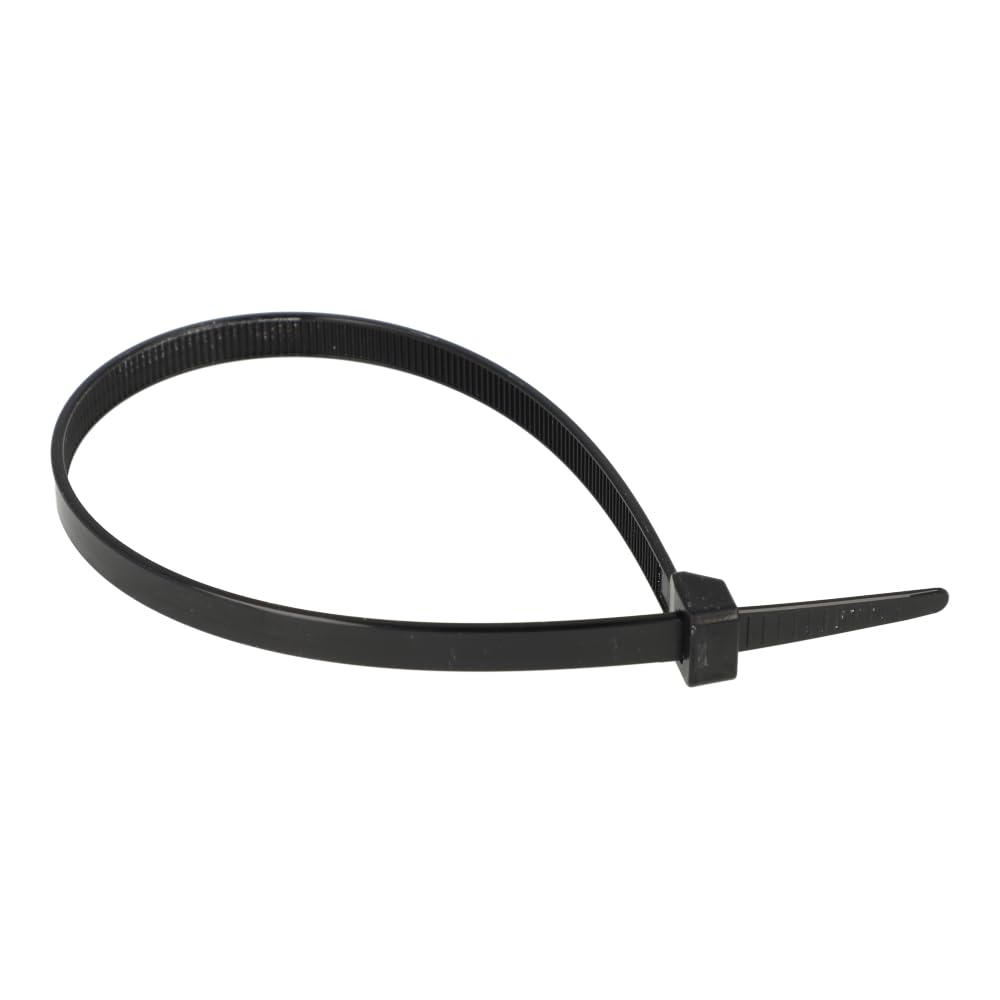 KTEC300X7.6B | KTEC CABLE TIES 300MM X 7.6MM BLACK, NYLON 66, UL94V-2, TENSILE STRENGTH 55KGS MIN. (PACK OF 100)