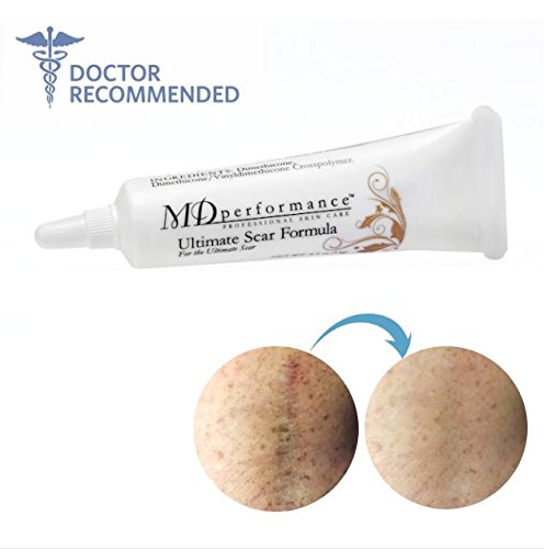 Ultimate Scar Formula - MD Performance Advanced Silicone Scar Removal Gel - For Surgical, Traumatic, Burn, Acne and C Section Scars