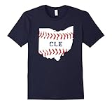 Mens Distressed Cleveland Baseball Shirt Cleveland Ohio T-Shirt XL Navy