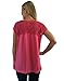 DKNY Jeans Women's Short Sleeve Relaxed Fit Latest Fashion Signature Soft Lace Top