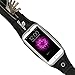 Running belt, DoerDo Waist Pack With Touch Screen Available, Water Proof Smartphone Pocket, Coin, Key, Ring Extra pocket (Black, 5.5 inches)