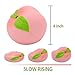 Rienar Jumbo Colossal Squishies Peach Very Soft Slow Rising Cream Scented, 4 inches