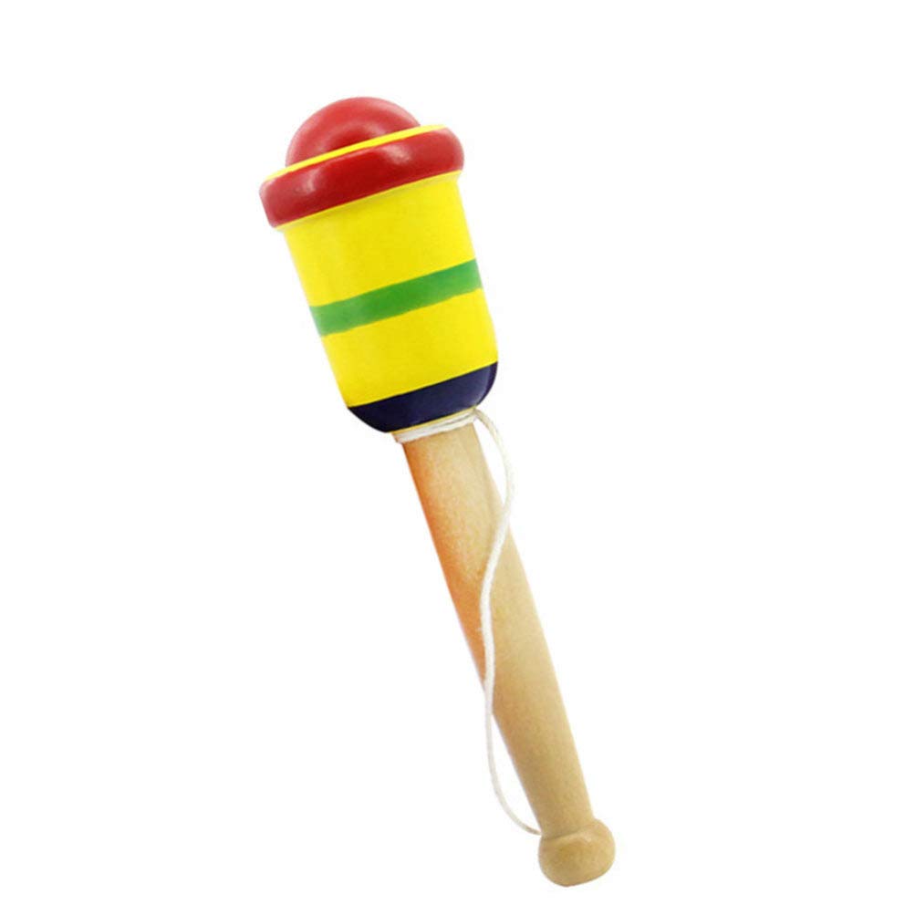 BESPORTBLE Wooden Kendama Toy Kendama Wood Toy Japanese Cup and Ball Catch Ball in Cup Game Traditional Japanese Toss and Catch Skill Game (Random Color)
