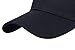 Pack of 2, Plain Baseball Cap Blank Hat, (Black & White)