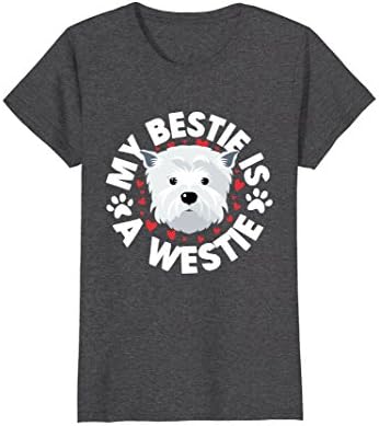 Womens Westie Tshirt Westie Gifts West Highland White Terrier Gifts XL Dark Heather