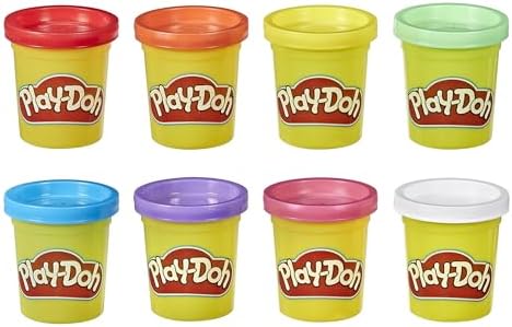Rainbow Pack 8 x 56g Dosen, Bastel-Set mit hochwertiger Knetmasse in 8 fröhlichen Farben, fördert die Feinmotorik und das Gestalten, kreatives für Kinder ab 2 Jahren